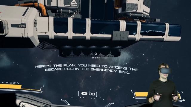 Detached Gameplay on Oculus Rift  Floating through SPAAACCEEEE