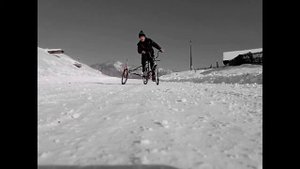 Дрифт на велике с люлькой