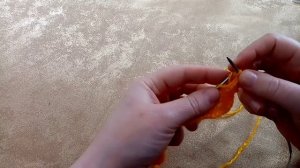 Объёмный цветок розы. Вязание спицами.