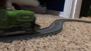 Trackmaster narrow gauge races round 2 race 4: Luke vs Proteus