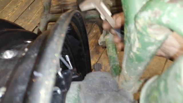 Колесо R16\130 на мотоцикл Урал. #БОБЕРУРАЛ. #ЧернаяМАМБА. #урал #днепр #кастом. смотреть онлайн