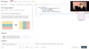 Leetcode 867 - Transpose Matrix (JAVA Solution Explained!)