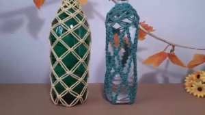 Макраме | Как оплести бутылки