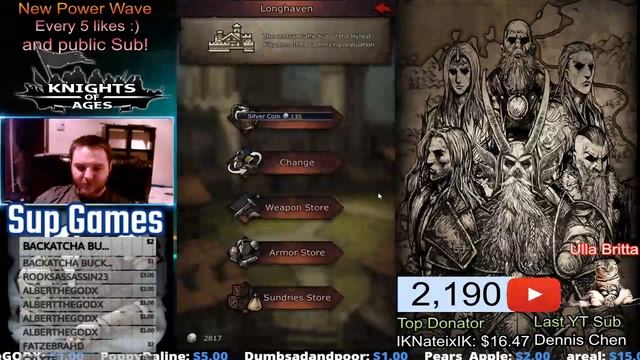 ⚔️Knights of Ages ? Walk-through Act 1-6 Part 1 (Act 1 to 3 Done , then Server Closed)