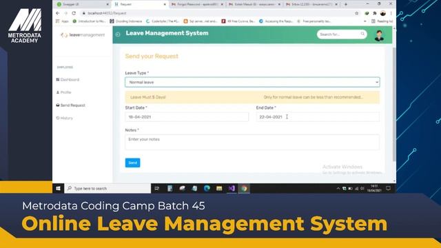 Online Leave Management System - ASP.NET Core смотреть онлайн