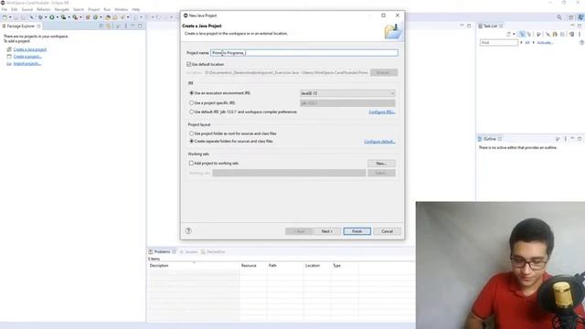 #02 Curso Básico de Java: Primeiro Programa Java (HelloWorld) смотреть онлайн