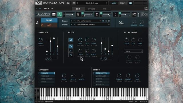UVI Quadra - Muted and Harmonics | Overview смотреть онлайн