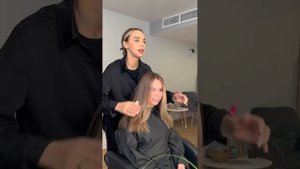 Рельефное окрашивание на темные волосы.