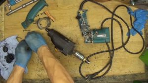 Old school Makita HR2410 made in 1998 rotary hammer drill disassemble