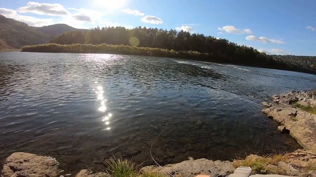 РЫБАЛКА НА ОЧЕНЬ КРАСИВОЙ РЕКЕ !!! ЛОВЛЯ НА СПИННИНГ смотреть онлайн