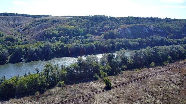Съемки окрестностей г. Лиски Воронежской области в районе реки Дон смотреть онлайн