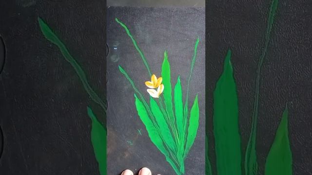 SUPER ART || ONE STROKE FLOWER PAINTING ??#shots #viralshort смотреть онлайн