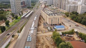 Строительство СВХ в районе метро "Ботанический сад"