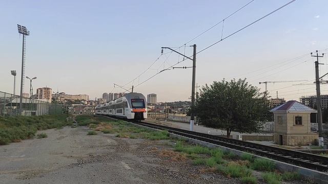 ЭШ2-003 , Баку-Сумгаит , приветливая локомотивная бригада , станция Баладжары смотреть онлайн