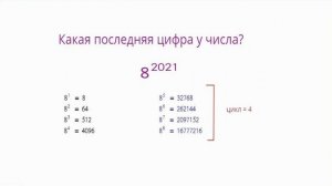 Последняя цифра числа
