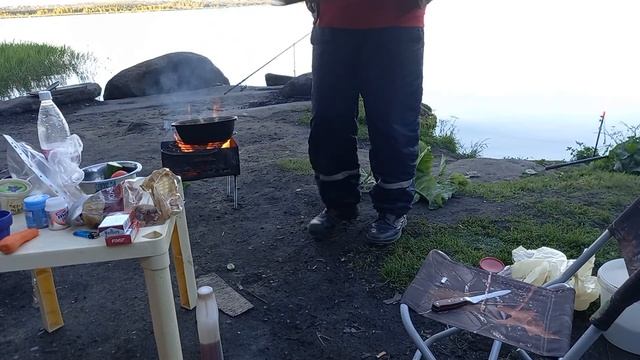 Рыбалка.Отдых.Готовим жаркое на костре