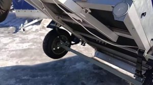 Обзор прицепа Скиф-Фермер со стапелем для перевозки лодки ПВХ