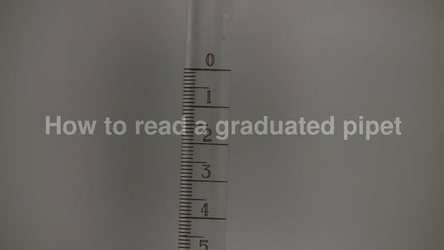 Using and reading a graduated pipet смотреть онлайн
