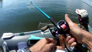 Рыбалка троллингом на реке Кама.