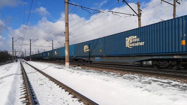 РЖД БМО "Ветеран" ВЛ10-326 проследовал станцию Детково. смотреть онлайн