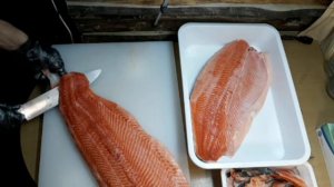 Красная рыба| Разделка Лосося ДОМА от А до Я| Как Правильно Порезать Красную Рыбу