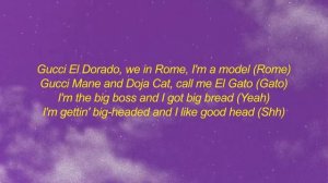 Doja Cat - Like That (Lyrics) ft. Gucci Mane   that's my s that's my way do it like that