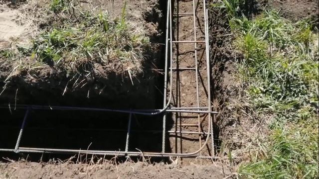 ФУНДАМЕНТ летней кухни с гаражом. Моя стройка. смотреть онлайн