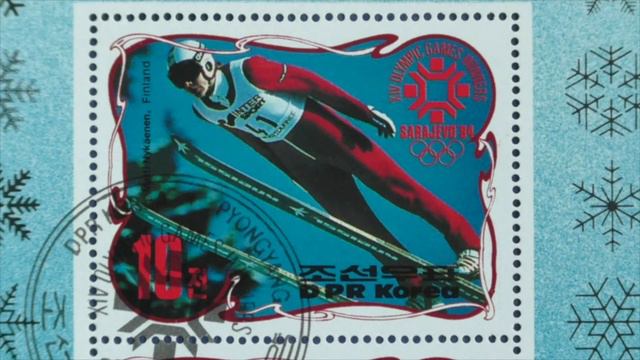 Почтовые марки КНДР. Спорт. Зимняя Олимпиада 1984 года. Сараево, Республика Югославия. смотреть онлайн