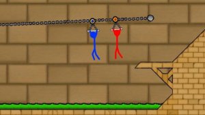 Watergirl and Fireboy Stickman animation Diamond light Temple. (Parkour)