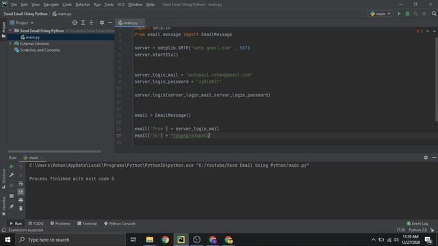How to Send Emails Using Python | Learn Python Mail System | Code Terra | Python Tutorial in Hindi