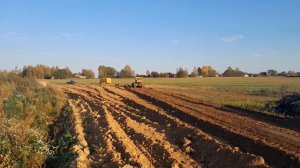 Трактор Т-180. Работает старичок?