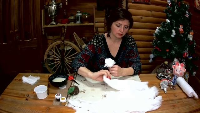 ДПИ. "Ватная ёлочная игрушка" смотреть онлайн