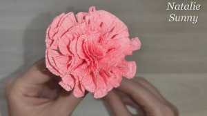 Гвоздика из гофрированной бумаги / Простой способ / DIY