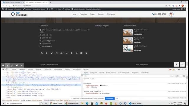 How To Work With WordPress Child Theme & WpResidence -  Part 1