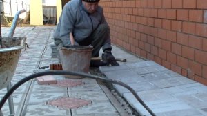 Тротуарная плитка на отмостку