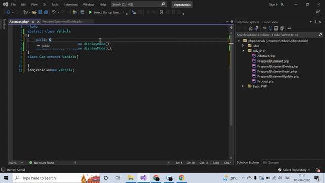 ADVANCED PHP TUTORIAL PART 6 |ABSTRACT CLASS WITH DEMO |#phptutorial #phptutorialforbeginners