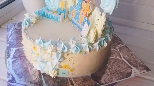 Детский торт на 1 годик малышу