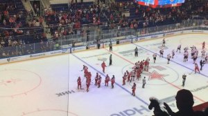 Хоккей. Окончание игры ЦСКА- Авангард Омск.