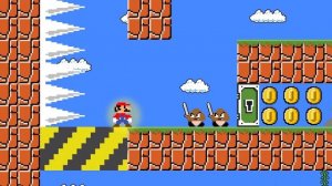 Can Mario Level Up the Coin Doors Maze 100 Coin Challenge ? Super Mario Bros Game Animation