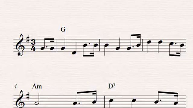 Violin sheet music  Oh My Darling Clementine