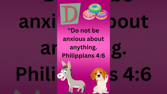 ABC Bible Verses Letter D | Alphabet | Learning Alphabet Memorizing Bible Verses | Phonics