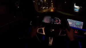 2021 BMW X6 30d Relaxing POV night drive | 4K
