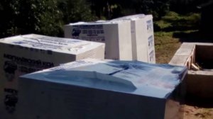 Пристройка к деревянному дому из газосиликатных блоков.