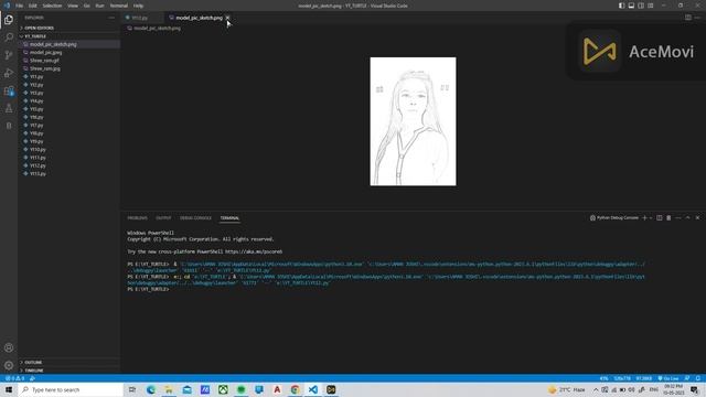 Python Sketch Filter || 8 lines of code || Coding project ||