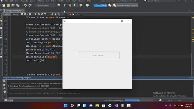 JButton in Java | Java Button | How to use button in Java смотреть онлайн
