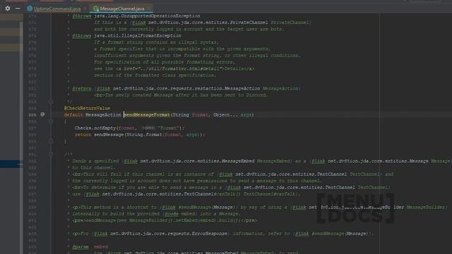 JDA Bot Tutorial - Uptime Command (Episode 20) | MenuDocs
