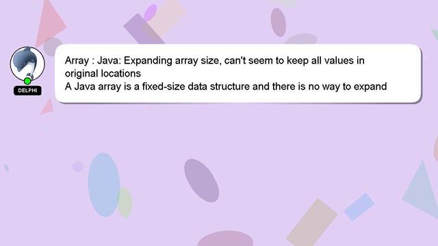 Array : Java: Expanding array size, can't seem to keep all values in original locations смотреть онлайн