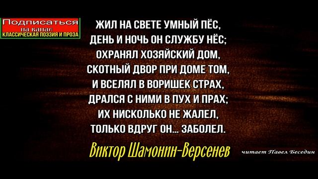 Волк дурень , Виктор Шамонин Версенев ,Стихотворения друзей ,читает Павел Беседин смотреть онлайн