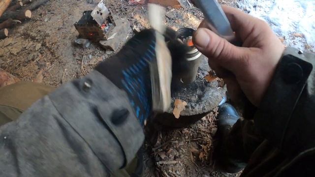 Пиролизная щепочница,ходовые испытания