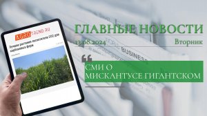 Мискантус Гигантский в центре внимания: ГЕРОЙ публикаций на крупнейших аграрных порталах России!